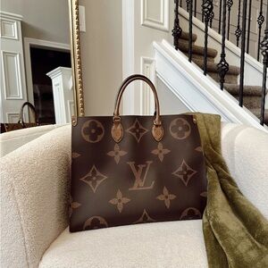 Louis Vuitton Brown Monogram Tote Bag